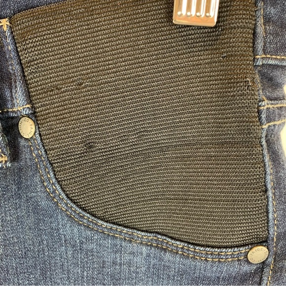 PAIGE Skyline Skinny Mona Maternity Jeans Dark Wash Denim sz 25 - Picture 5 of 13